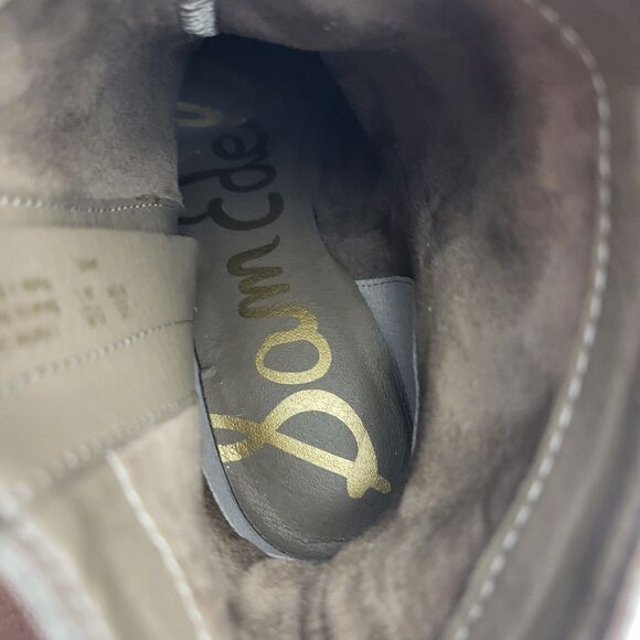 Sam Edelman Jane Desert Olive Suede Ankle Booties Size 6.5M - Picture 14 of 16